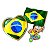 Kit Coração + Menino C/Bandeira Futebol Brasil Copa do Mundo - Imagem 1