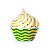 72 Forma Papel Cupcake Listrado Festa Copa do Mundo Futebol - Imagem 1