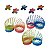 KIT 06 MOLA MALUCA COLORIDA 6 CORES BRINQUEDO LEMBRANCINHA - Imagem 1