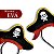 03 Tiara Pirata Eva Acessório Fantasia Carnaval Decoração - Imagem 4