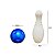 Mini Boliche Brinquedo Infantil Criança 6 Pinos 2 Bolas 16cm - Imagem 2