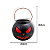 Kit 01 Cesta Abóbora Preta + 01 Caldeirão Bruxa Halloween - Imagem 3