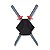 Kit Ninja Coleção Heróis Suporte Espada Brinquedo Diversão - Imagem 1