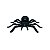 12 Enfeite Aranha Preta Plástico Decoração Festa Halloween - Imagem 1