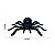 12 Enfeite Aranha Preta Plástico Decoração Festa Halloween - Imagem 2
