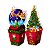 02 Enfeite Mesa Natalino 3D Festa Decoração Natal Cachepot - Imagem 3