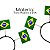 01 Tiara Simples Festa Copa do Mundo Futebol Bandeira Brasil - Imagem 4