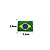 Kit 30 Enfeite Mini Bandeira Brasil Futebol Copa do Mundo - Imagem 2