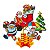 36 Enfeite Mural Natal Papelão Decoração Natalina Festa - Imagem 2