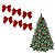 Kit 60 Laço Lacinho Vermelho Enfeite Decoração Arvore Natal - Imagem 4