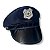 01 Chapéu Quepe Policial Acessório Festa Fantasia Carnaval - Imagem 1