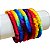 06 Pulseira Bracelete Acessórios Festa Carnaval Colorida - Imagem 1