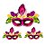 Kit 04 Enfeite Mural Carnaval Máscara Decoração Parede Festa - Imagem 4