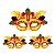 Kit 04 Enfeite Mural Carnaval Máscara Decoração Parede Festa - Imagem 6