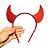 12 Tiara Arco Chifre Diabinha Fantasia Carnaval Halloween - Imagem 1