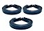 kit 48 Tiaras simples preta 10mm - Imagem 1