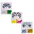 06 Cartela Adesivo Facial Pedras C/Glitter Fantasia Carnaval - Imagem 1