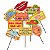 Kit 30 Placa Plaquinha Decorativa Festa Junina Selfies - Imagem 1