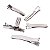 Kit 100 Bico de Pato especial quadrado 6cm - Níquel - Imagem 1