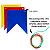 Kit 05 Bandeira EVA Decoração Festa Junina Mural Painel 20cm - Imagem 4