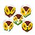 Kit 72  Forminhas Brigadeiro Girassol Decoração Festa Junina - Imagem 1