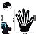 2 Pares Luva Frio Touch Caveira Halloween Mexer Celular Adulto - Imagem 1