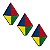 Kit 60 Painel Balão EVA 10cm Decoração Festa Junina Arraiá - Imagem 2