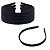 Kit 90 Tiaras Arco Plástica Preta Simples 10mm 1cm - Imagem 1