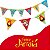 03 Bandeira Faixa Arraia Bandeirinha Decoração Festa Junina - Imagem 2