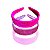 03 Tiara de Veludo Lisa Arco Arquinho Acessório Rosa 30mm - Imagem 2