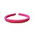 01 Tiara de Veludo Lisa Arco Arquinho Acessório Rosa 15mm - Imagem 5