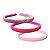 01 Tiara de Veludo Lisa Arco Arquinho Acessório Rosa 15mm - Imagem 2