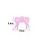 50 Mini EVA Glitter Aplique Rosa Laço Pet Lacinhos 2,5cm - Imagem 3