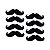 150 Bigode Aplique Dia dos Pais Decoração Enfeite Mesa - Imagem 1