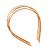 200 Tiara Arco Base Arame Metal Cobre Fina 1mm Pérola - Imagem 3