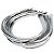 12 Tiara Arco Acessório Base Metal Prata Níquel 4mm - Imagem 1