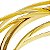 12 Tiara Arco Acessório Base Lisa  Metal Ouro/Dourado 4mm - Imagem 3