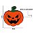 150 Abóbora EVA 6cm Enfeite Mesa Dia das Bruxas Halloween - Imagem 3