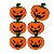 150 Abóbora EVA 6cm Enfeite Mesa Dia das Bruxas Halloween - Imagem 1