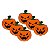 Kit 50 Abóbora EVA 6cm Enfeite Mesa Dia das Bruxas Halloween - Imagem 1