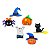 Kit 36 Aplique Botão Laço Emborrachado Halloween Decoração - Imagem 1