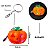 03 Chaveiro Halloween Abobora Com 3 Efeito De Luz Divertido - Imagem 4