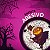 6 Cartela C/16 Adesivos Figurinha Halloween Bruxa Abóbora Panico - Imagem 2