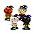 03 Enfeite Boneco Monstrinhos de Corda Decoração Halloween - Imagem 1
