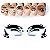 Kit 06 Cartela Adesivo Facial Maquiagem Halloween dia das Bruxas - Imagem 1