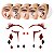 KiT 01 Cartela Adesivo Facial Maquiagem Terror Halloween - Imagem 1