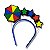 Kit 01 Fantasia Frevo Tiara + Saia Festa Bloquinho Carnaval - Imagem 2