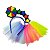 Kit 01 Fantasia Frevo Tiara + Saia Festa Bloquinho Carnaval - Imagem 1