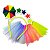 Kit 01 Fantasia Frevo Tiara + Saia Festa Bloquinho Carnaval - Imagem 3