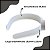03 Arco Branco Plástico Acessório Tiara Larga 30mm - Imagem 3